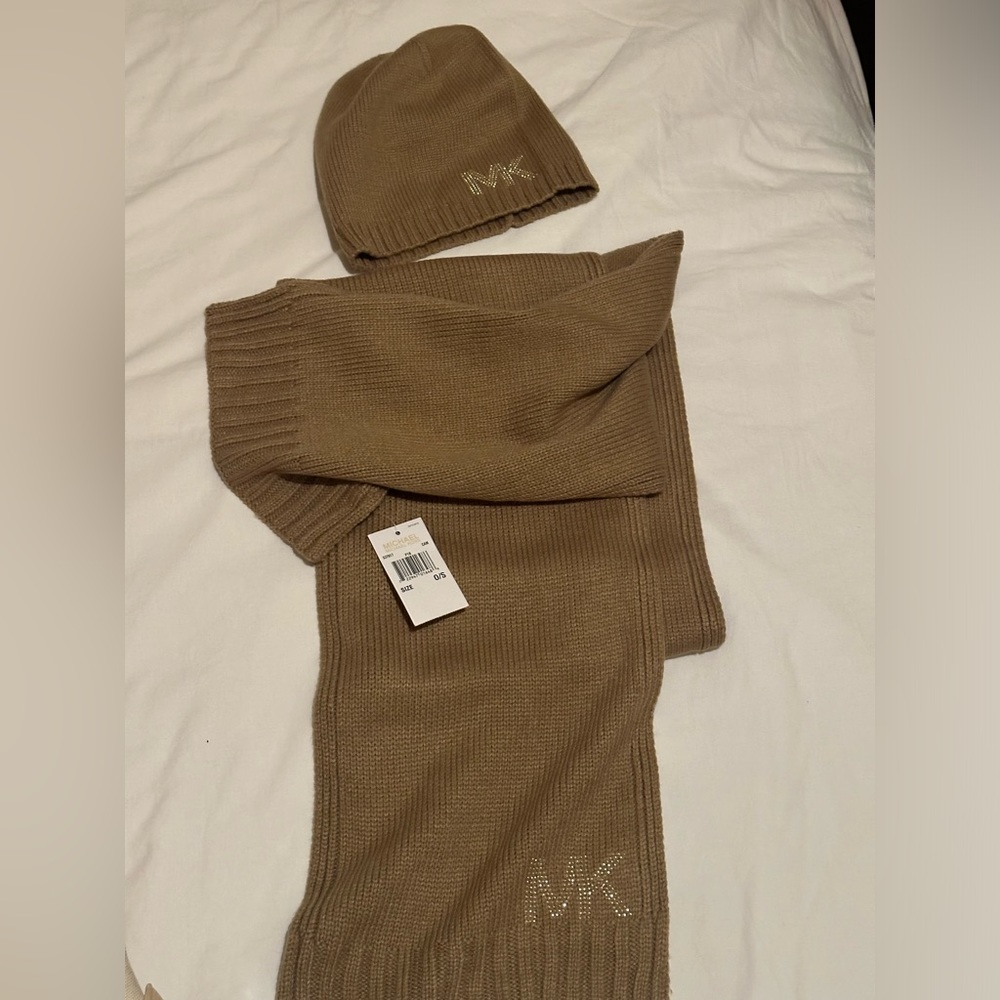 Michael Kors scarf and beanie.